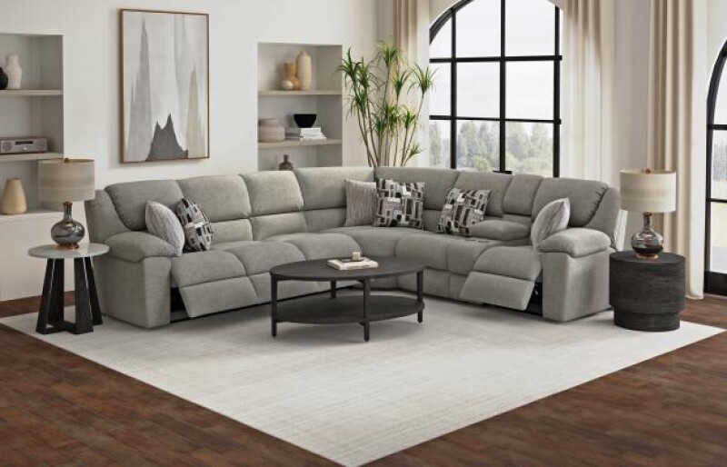 Quinn 153 LSF Triple Reconer Sofa w/DDT/Heat & Massage/Storage Arm 1536