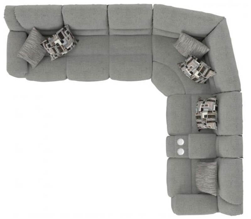 Quinn 153 LSF Triple Reconer Sofa w/DDT/Heat & Massage/Storage Arm 1536