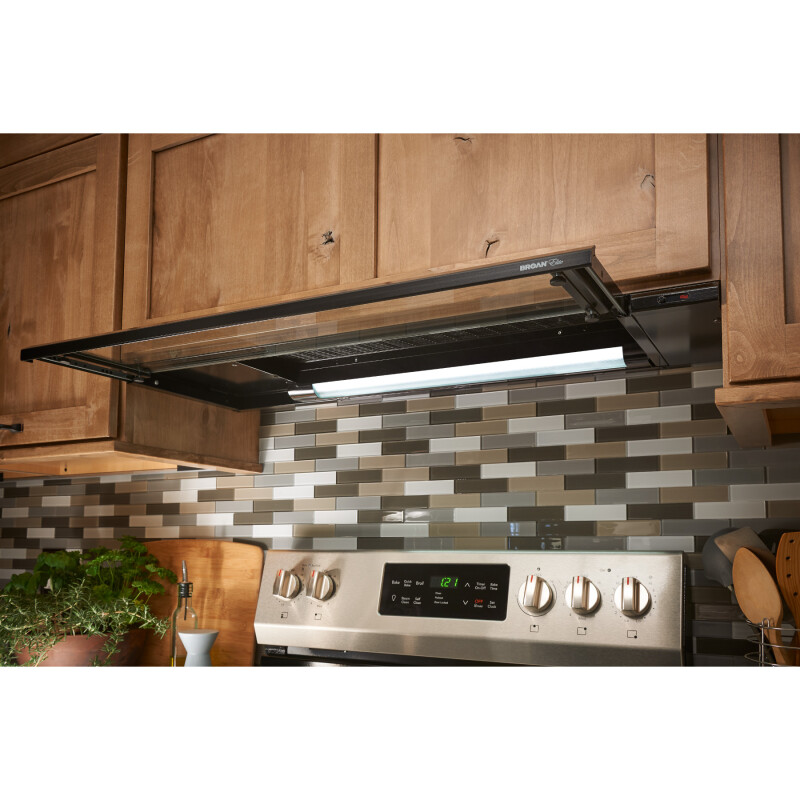 Elite 36-Inch Under-Cabinet Slide-Out Range Hood w/ Light 153623