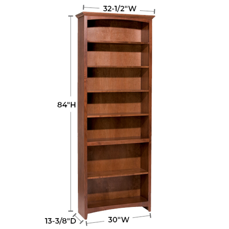 Mckenzie 30″w X 84″h Bookcase 1536FST