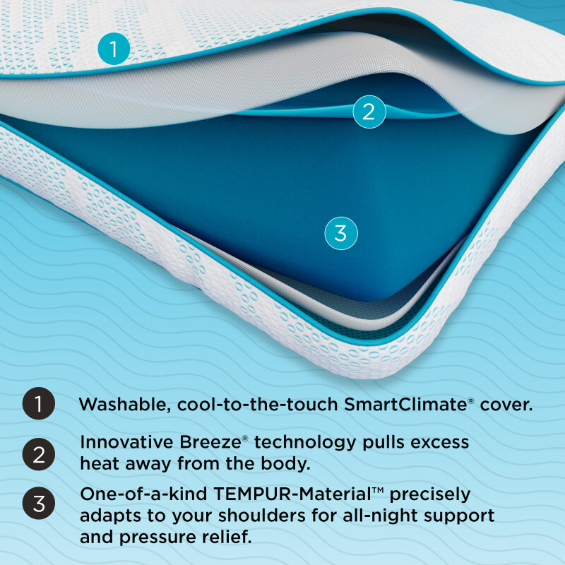 Tempur-Pedic Breeze ProLo 2.0 153812P6