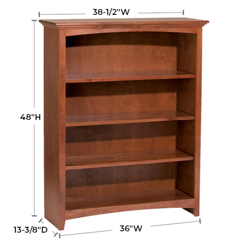Mckenzie 36″w X 48″h Bookcase 1542FST