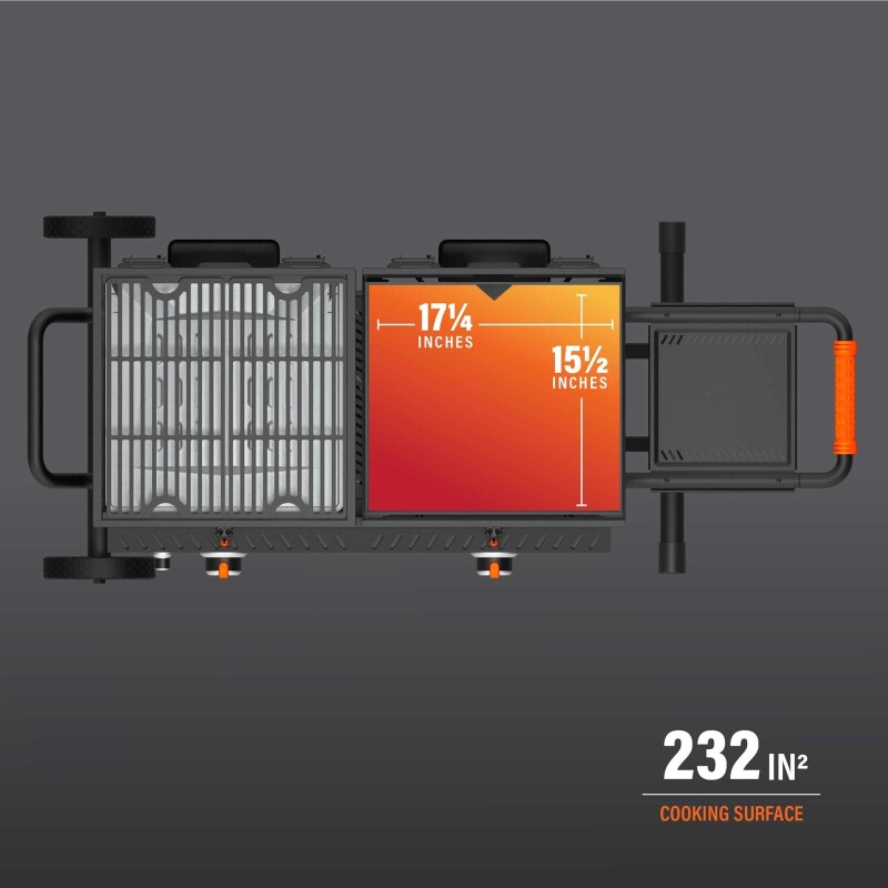 17” Griddle & Grill Combo view 4