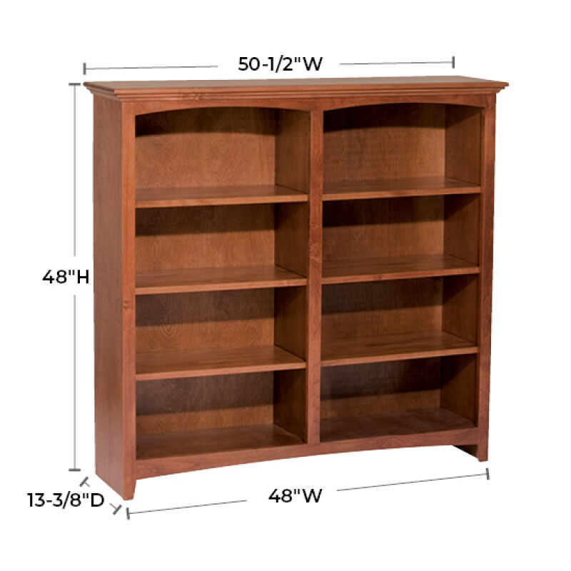 Mckenzie 48″w X 48″h Bookcase 1552TB