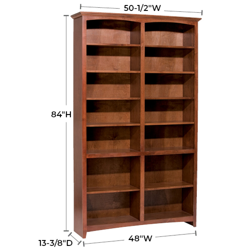 Mckenzie 48″w X 84″h Bookcase 1556SN