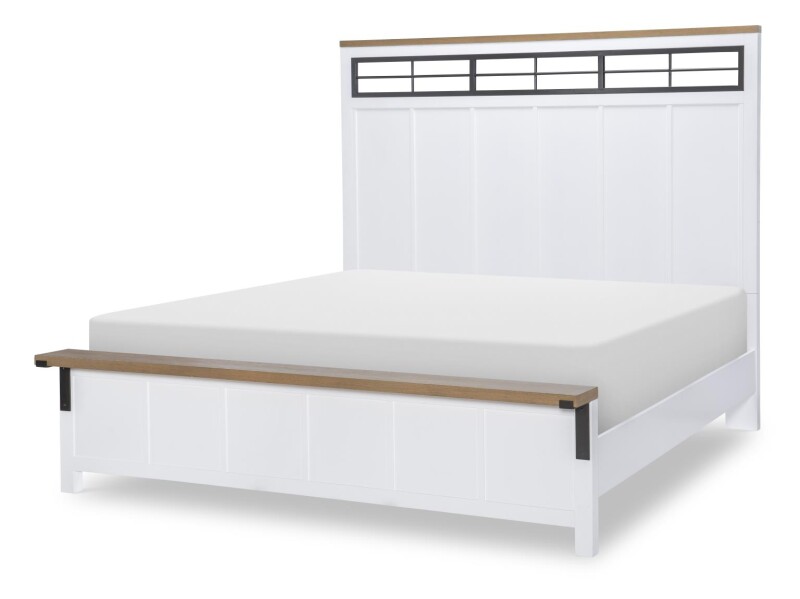 1561 Franklin BR Complete Two Tone Panel Bed Ca King 6/0 15614207K