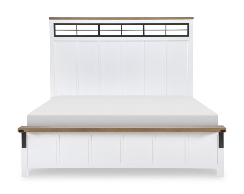 1561 Franklin BR Complete Two Tone Panel Bed Ca King 6/0 15614207K