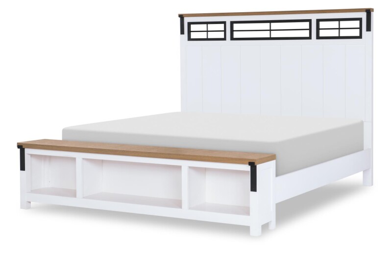 Complete Two Tone Panel Bed Queen 5/0 15614305K