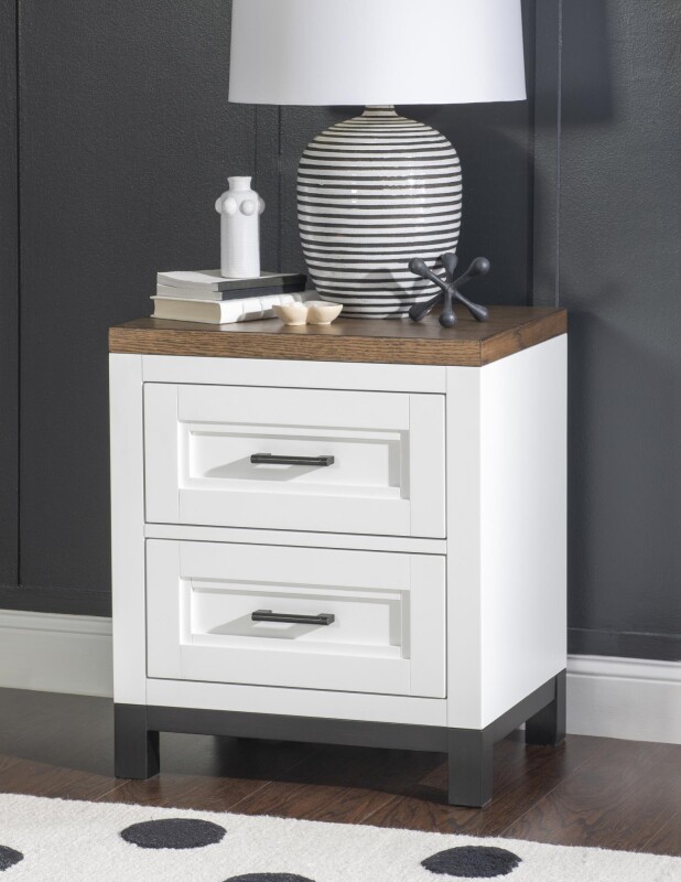 1568 Dutton LK Two Drawer Nightstand 15683100