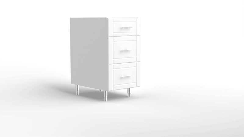 18″ Three Drawer Base Cabinet 15835
