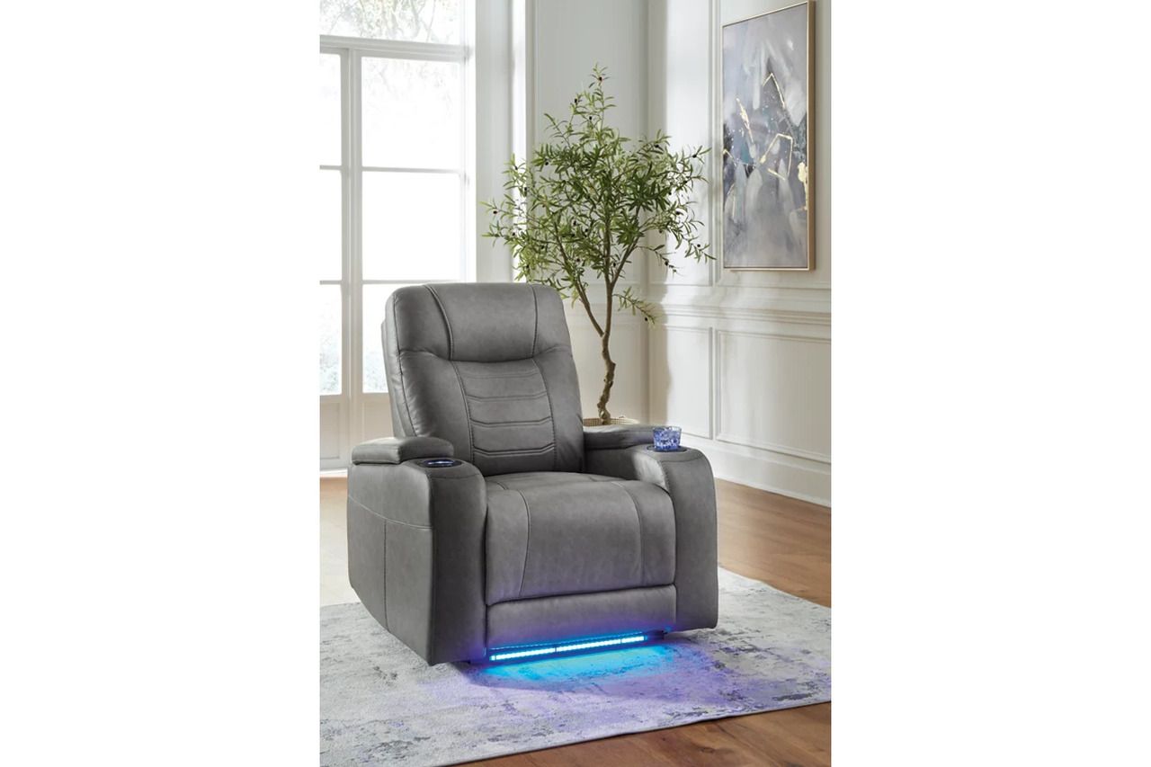 Schooner Rocks Power Recliner In Slate 1610213