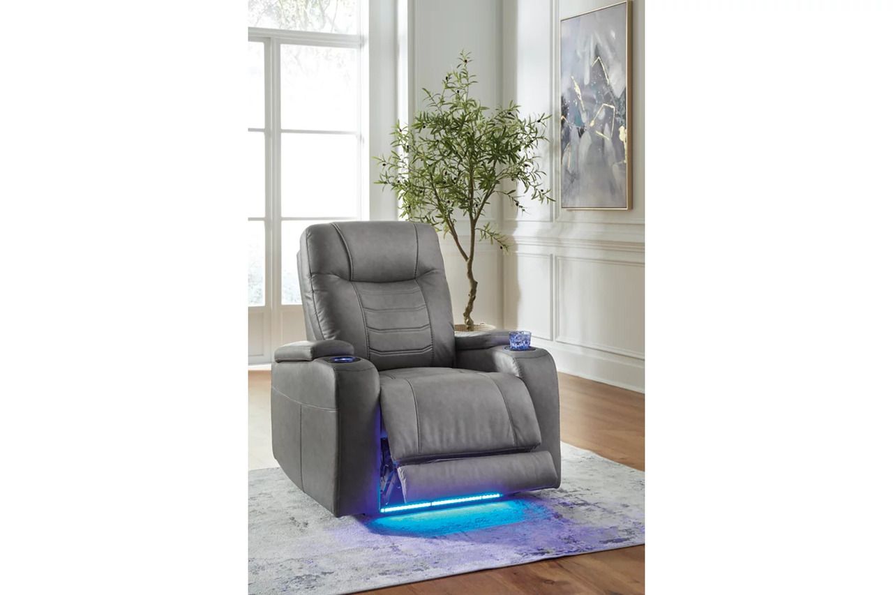 Schooner Rocks Power Recliner In Slate 1610213