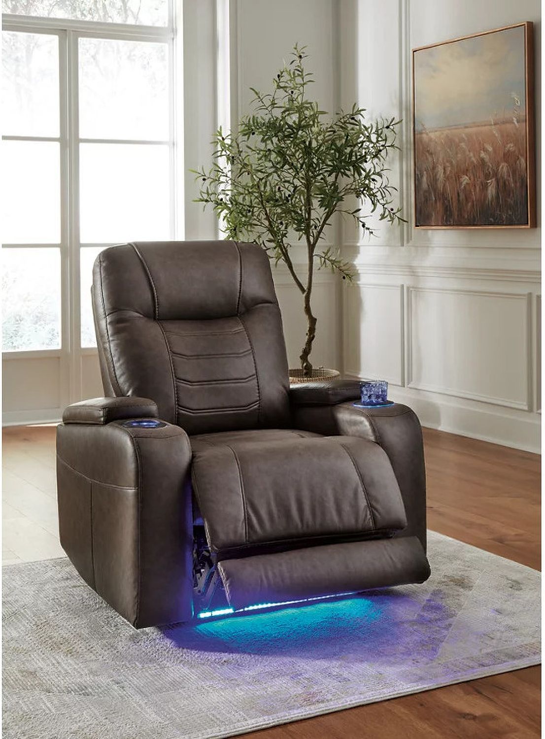 Schooner Rocks Power Recliner In Umber 1610413