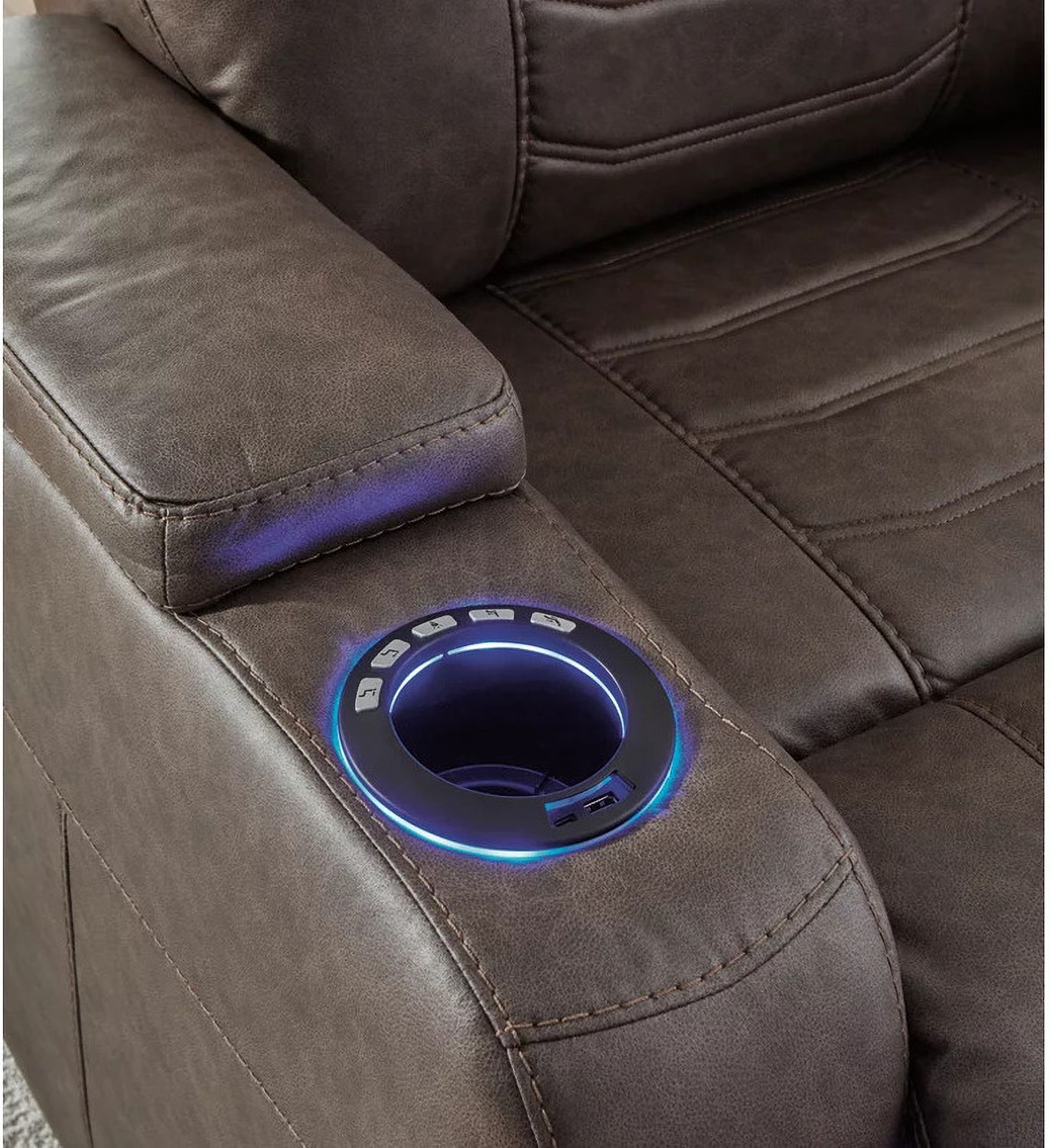 Schooner Rocks Power Recliner In Umber 1610413