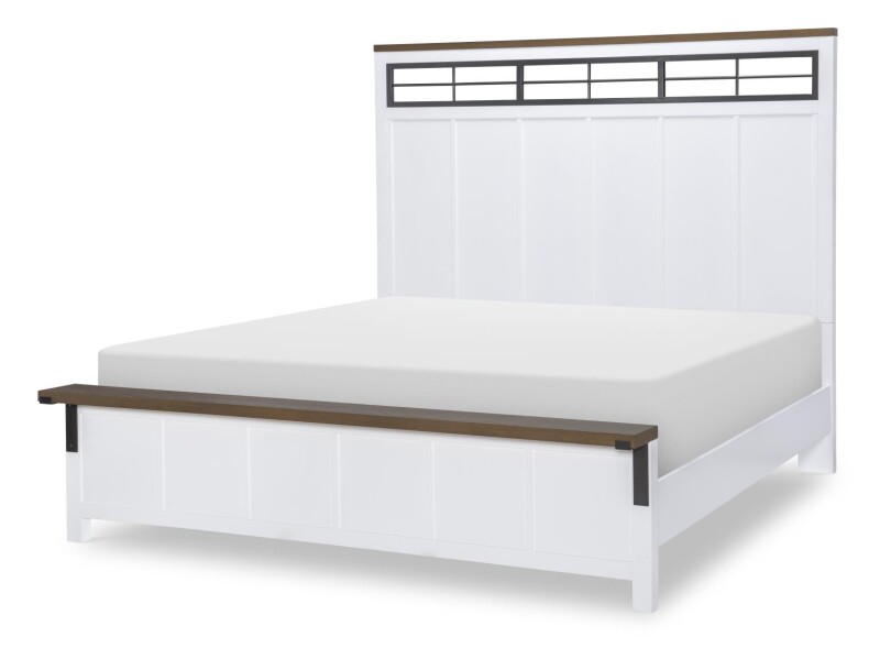Complete Two Tone Panel Bed Queen 5/0 16614205K