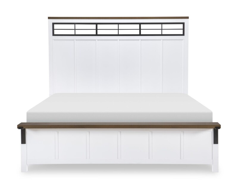 Complete Two Tone Panel Bed Queen 5/0 16614205K