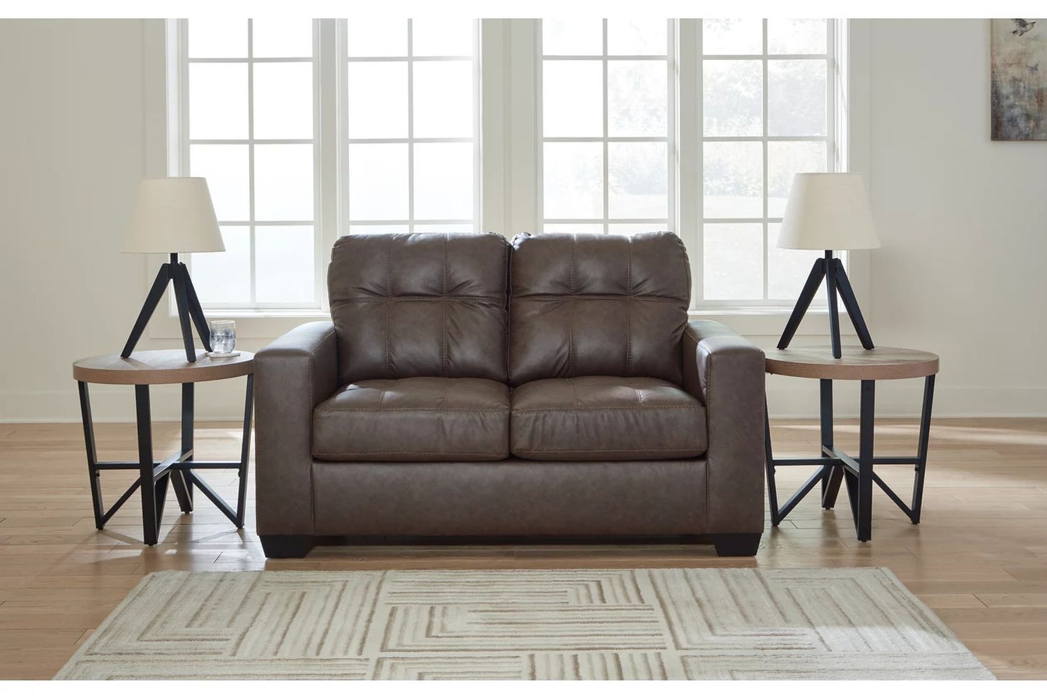 Barlin Mills Loveseat In Umber 1700335