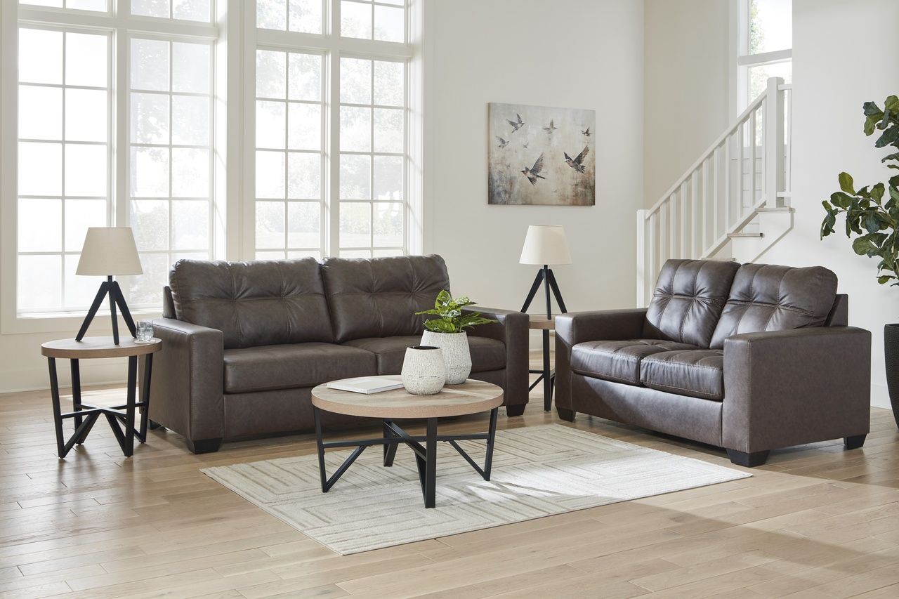 Barlin Mills Loveseat In Umber 1700335