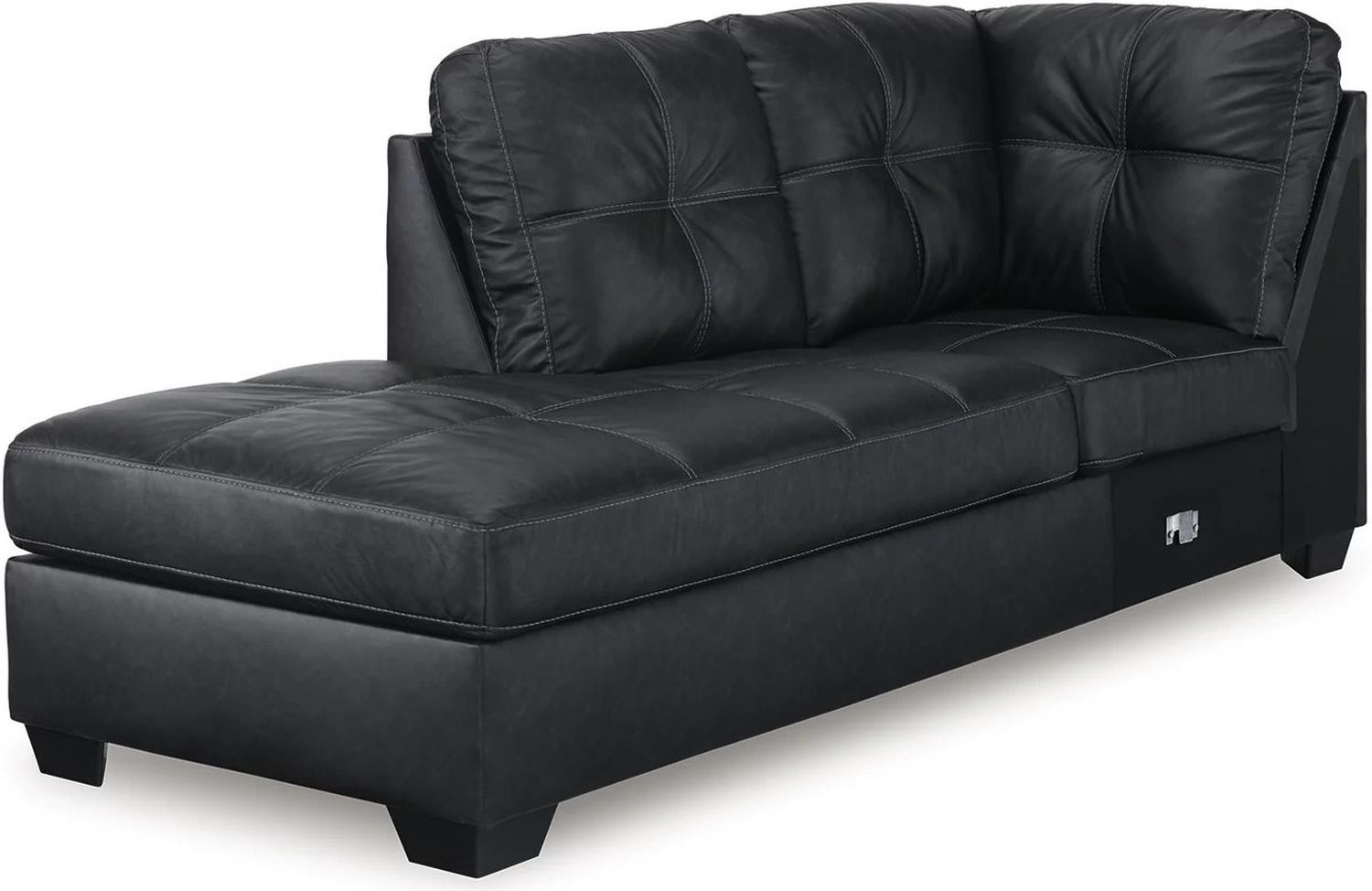 Barlin Mills 2 Piece Sectional with Chaise In Carbon 17004S1