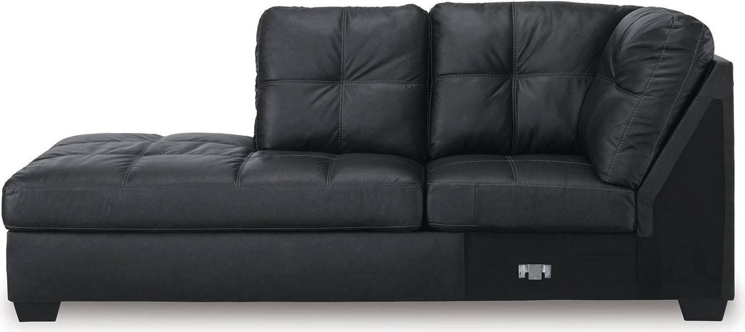 Barlin Mills 2 Piece Sectional with Chaise In Carbon 17004S1