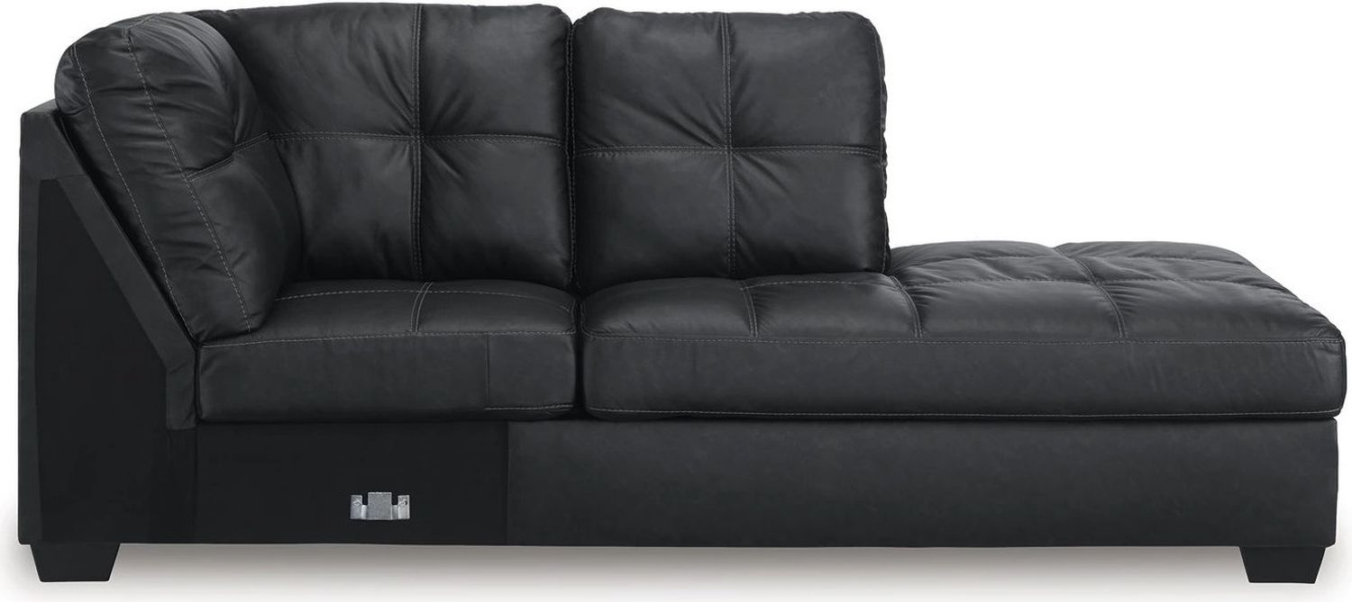 Barlin Mills 2-Piece Sectional with Chaise In Carbon 17004S2
