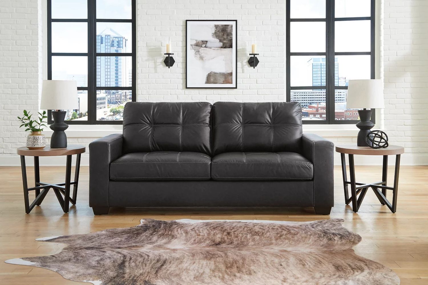 Barlin Mills Living Room Set In Carbon 17004U1