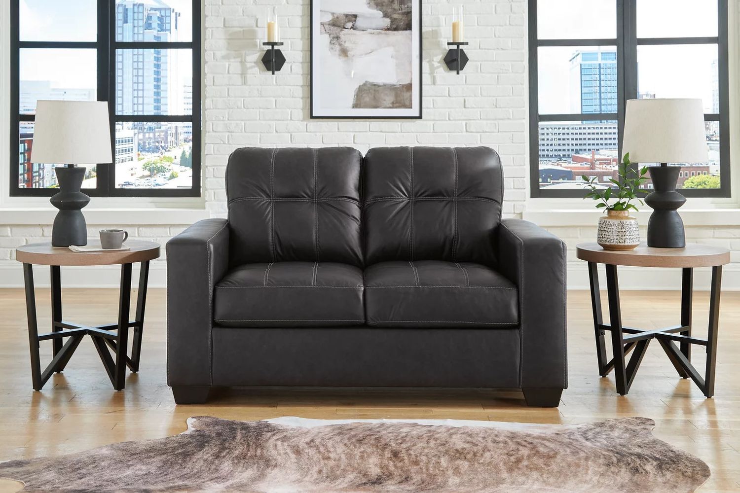 Barlin Mills Living Room Set In Carbon 17004U1