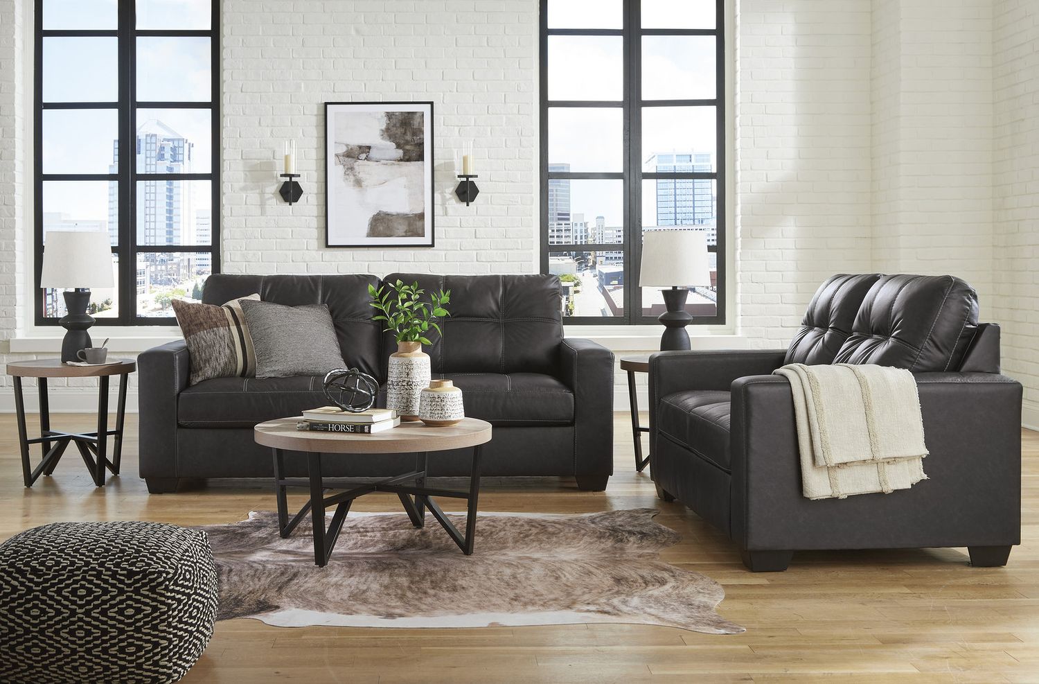 Barlin Mills Living Room Set In Carbon 17004U1