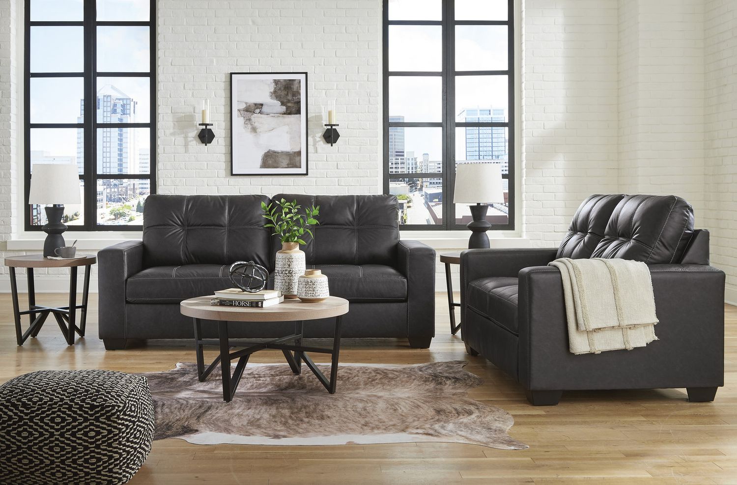 Barlin Mills Living Room Set In Carbon 17004U1
