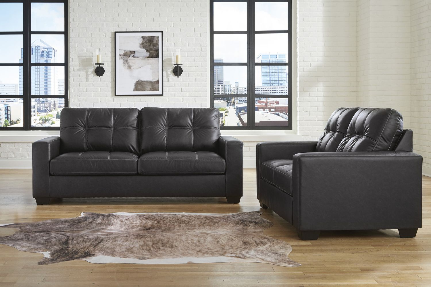 Barlin Mills Living Room Set In Carbon 17004U1