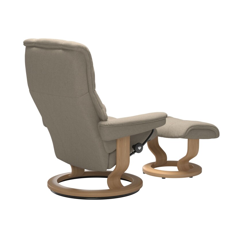 Stressless® Mayfair (M) Classic Base Recliner with Ottoman 17310155798104
