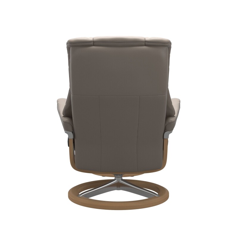 Stressless® Mayfair (M) Signature Base Recliner with Ottoman 1731315094444004