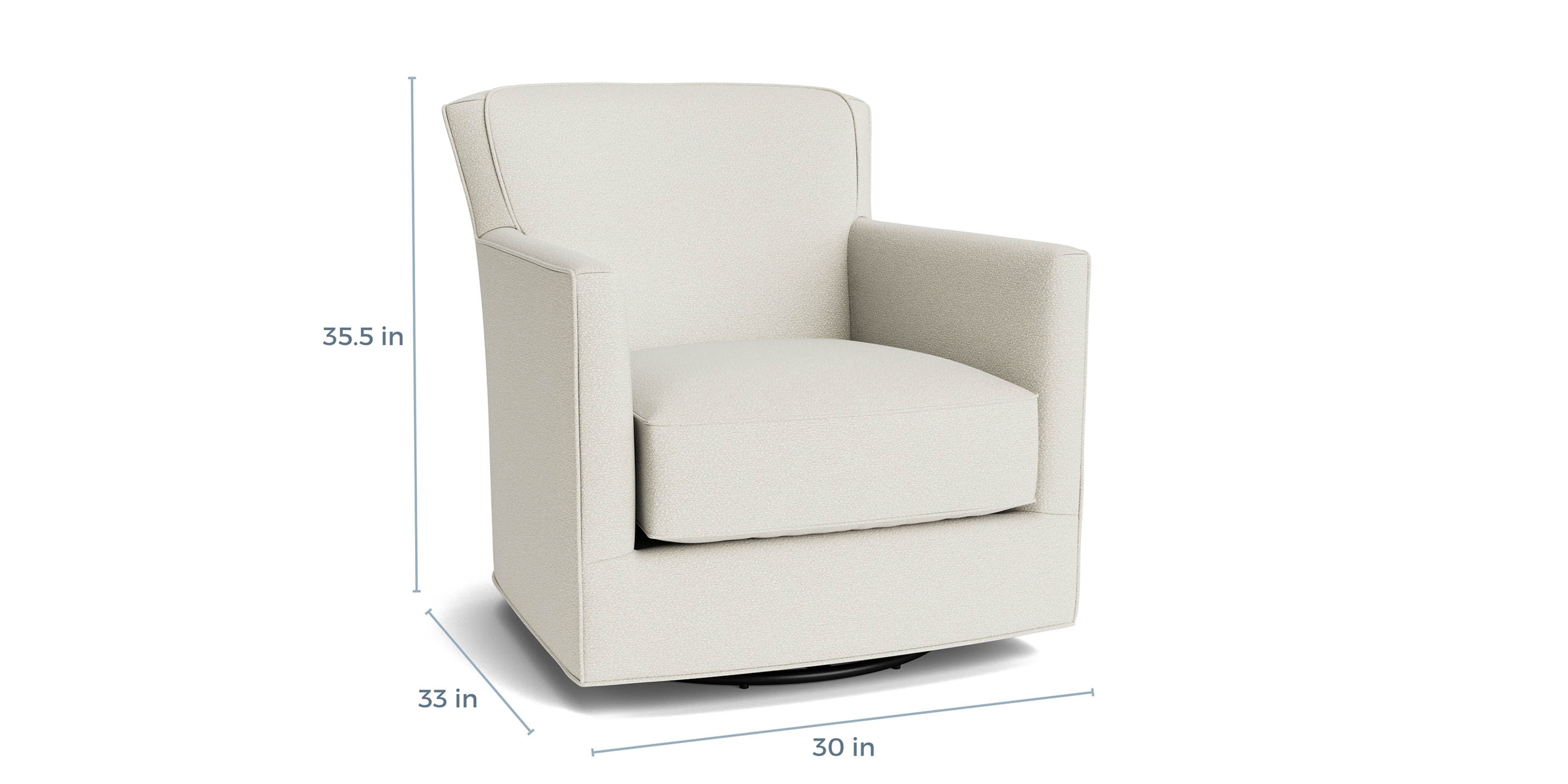 New American Living Thin Track Arm Swivel Glider Chair 1746091