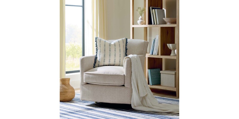 New American Living Thin Track Arm Swivel Glider Chair 17460926