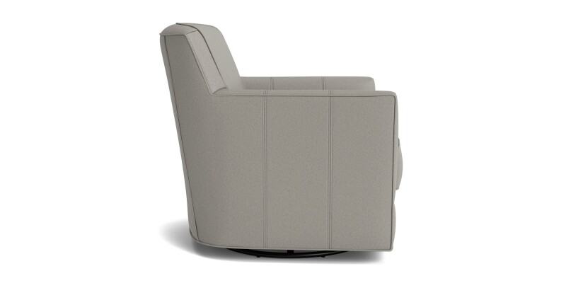 New American Living Leather Thin Track Arm Swivel Glider Chair 174609L54
