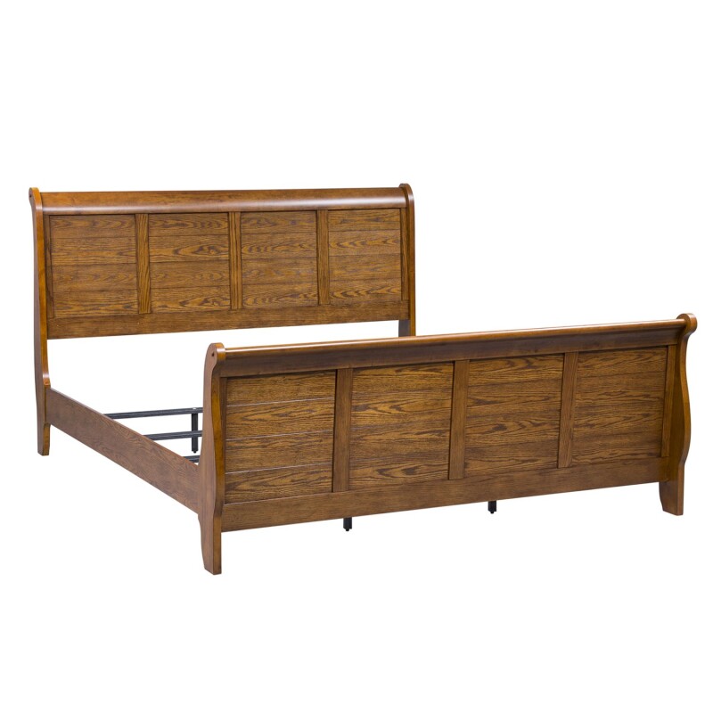 Grandpas Cabin King California Sleigh Bed 175BRKCS