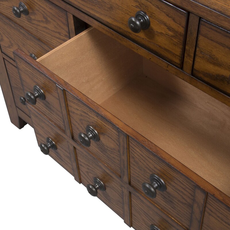 Grandpas Cabin King California Sleigh Bed, Dresser & Mirror, Chest, Night Stand 175BRKCSDMCN