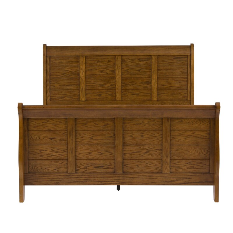 Grandpas Cabin Queen Sleigh Bed, Dresser & Mirror, Chest 175BRQSLDMC
