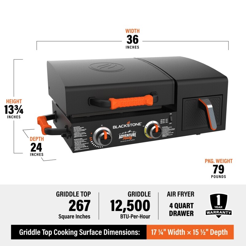 17" AR Griddle/AirFryer 12V 1783, product image 2 of 3