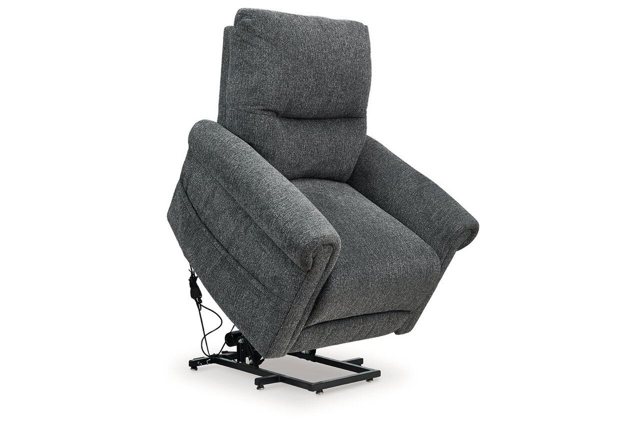 Aureta Power Lift Recliner In Charcoal 1790312