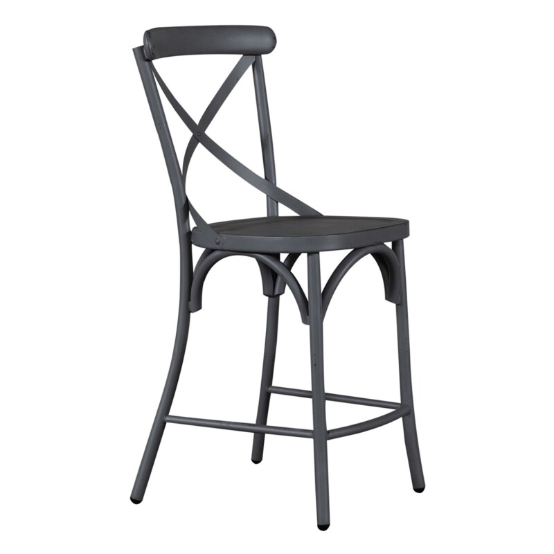 Vintage Series X Back Counter Chair - Grey 179B300524GY