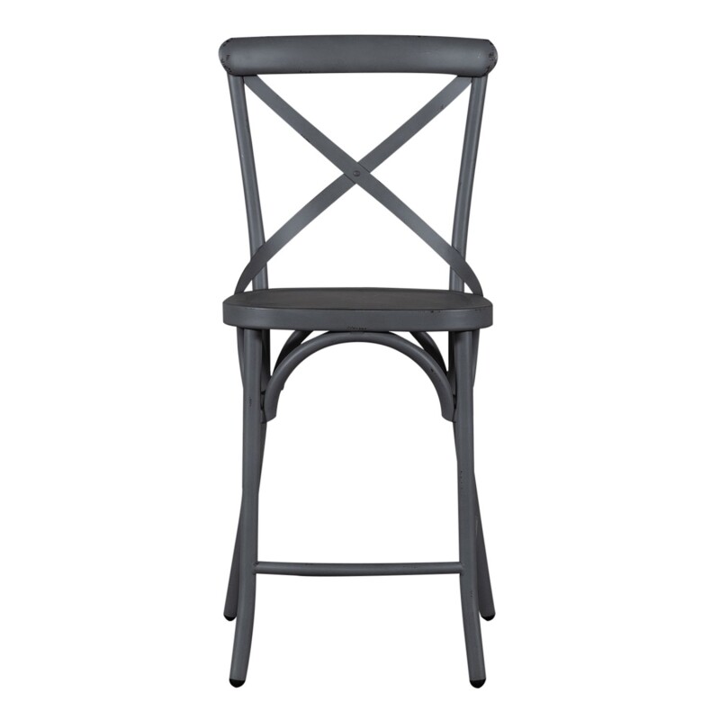 Vintage Series X Back Counter Chair - Grey 179B300524GY