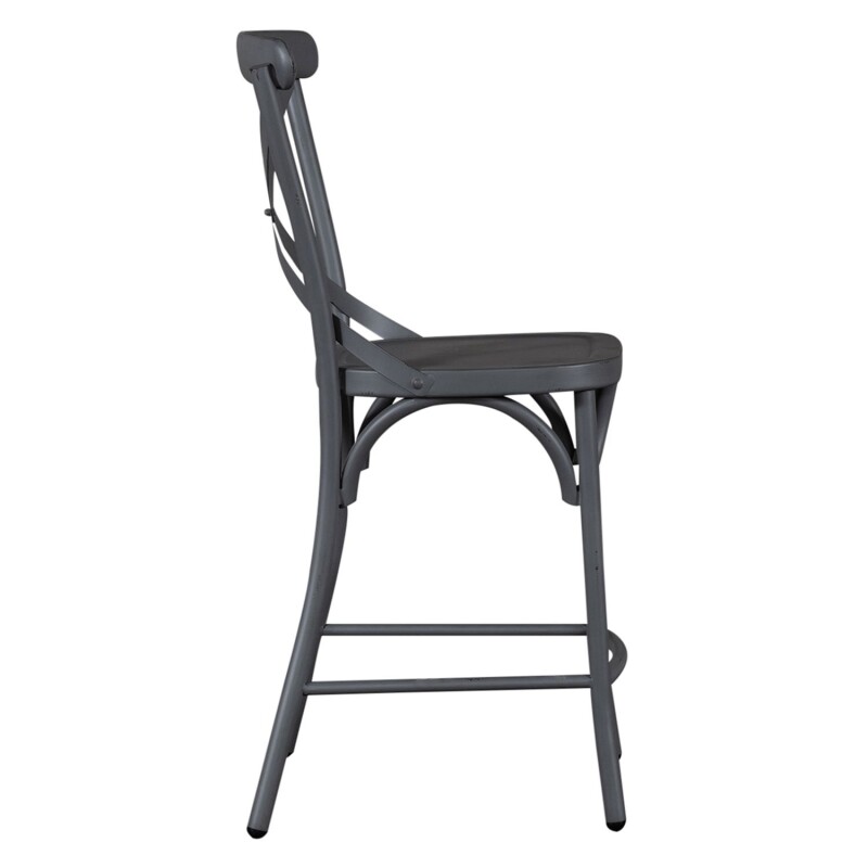 Vintage Series X Back Counter Chair - Grey 179B300524GY