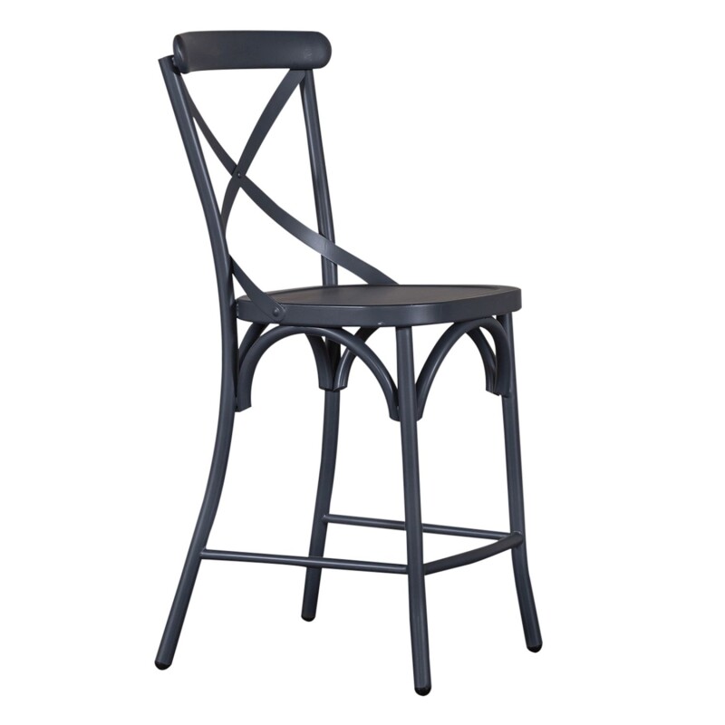 Vintage Series X Back Counter Chair- Navy 179B300524N