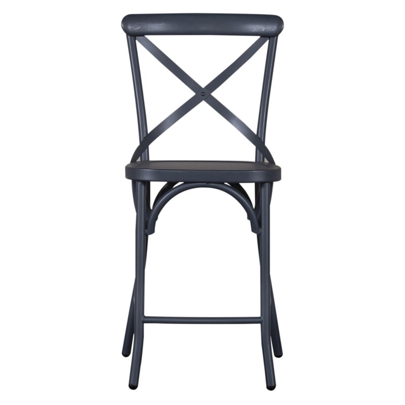 Vintage Series X Back Counter Chair- Navy 179B300524N