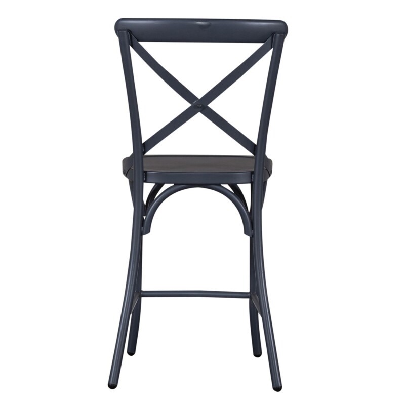 Vintage Series X Back Counter Chair- Navy 179B300524N