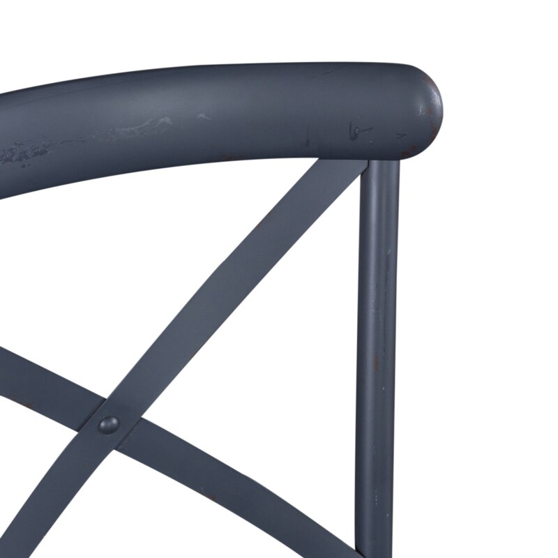 Vintage Series X Back Counter Chair- Navy 179B300524N