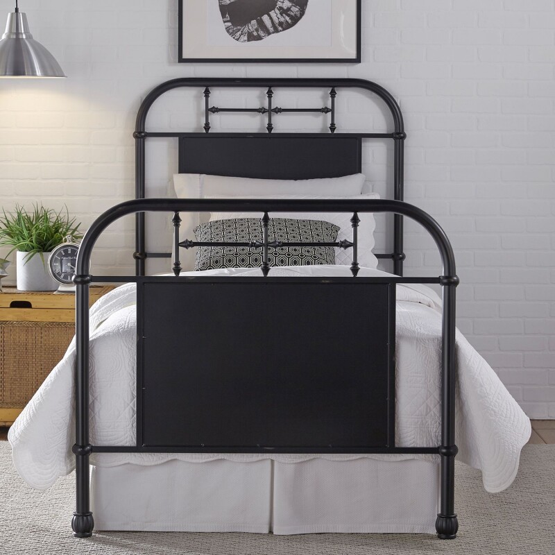 Vintage Series Twin Metal Bed - Black 179BR11HFRB