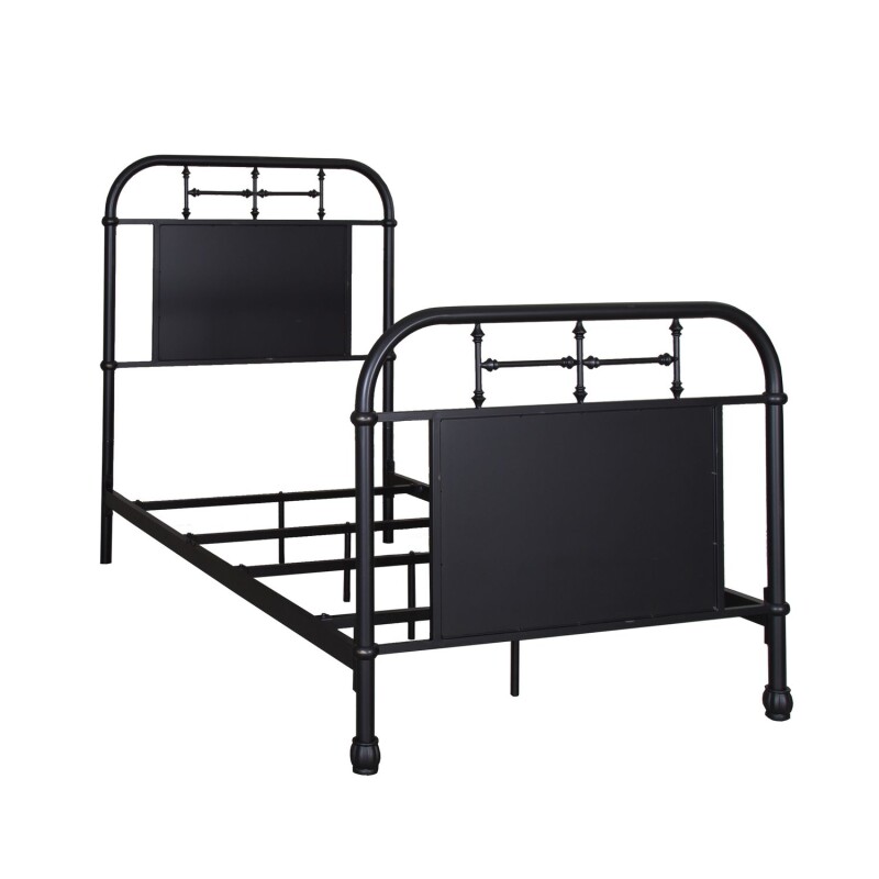 Vintage Series Twin Metal Bed - Black 179BR11HFRB