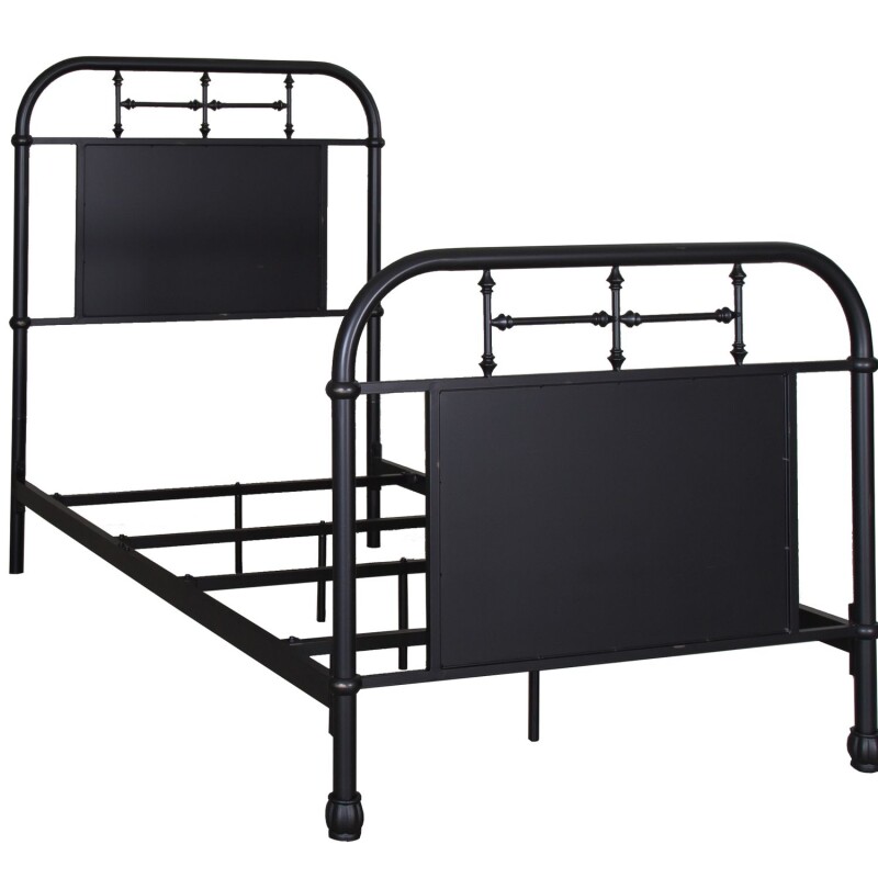 Vintage Series Twin Metal Bed - Black 179BR11HFRB